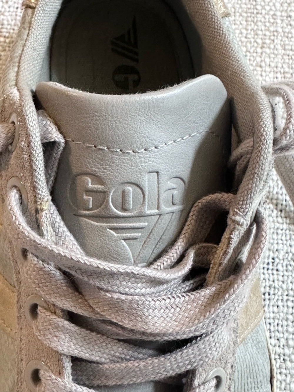 Anthropologie GOLA Orchid II Lizard Sneakers Feather Gray Gold Athleisure Wmn 6 - Picture 4 of 16
